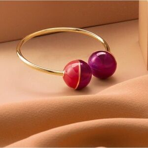 Brand new Maria dolores gold plated bracelet real gem stone